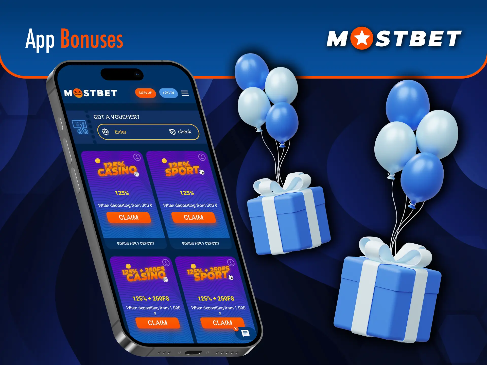 Take advantage of Mostbet bonuses to maximise your bet and first deposit.