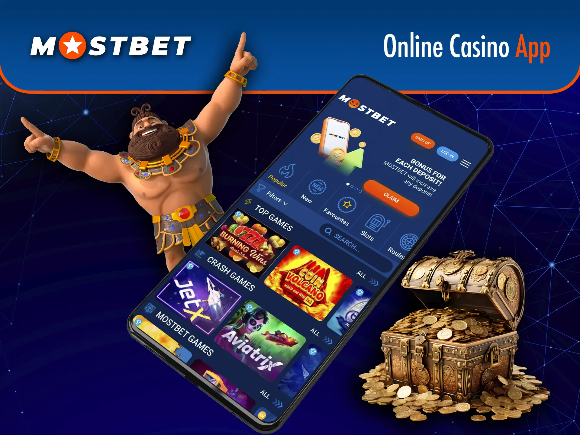 All the most popular games are available at your fingertips with the innovative Mostbet app.