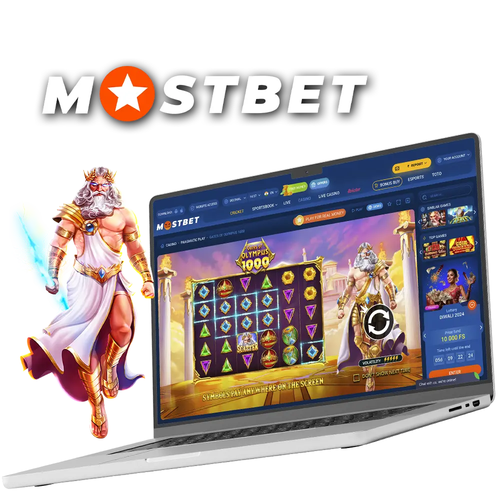 Get to know the popular Gates of Olympus game from Mostbet Casino.