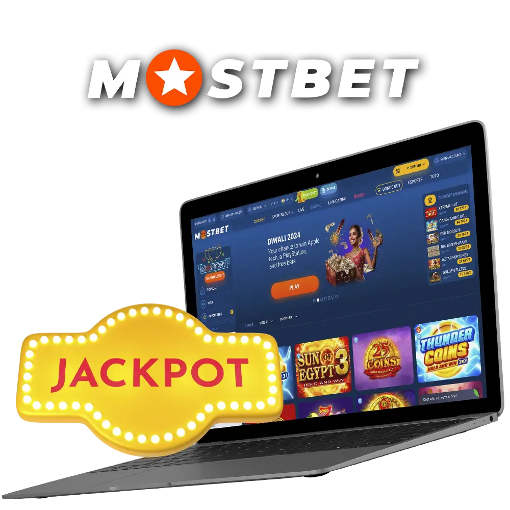 Try the big jackpot slot games from Mostbet Casino.