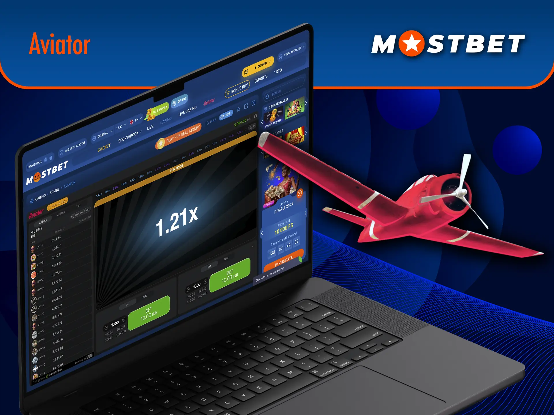 Be careful and make your withdrawals on time in the Aviator game from Mostbet Casino.