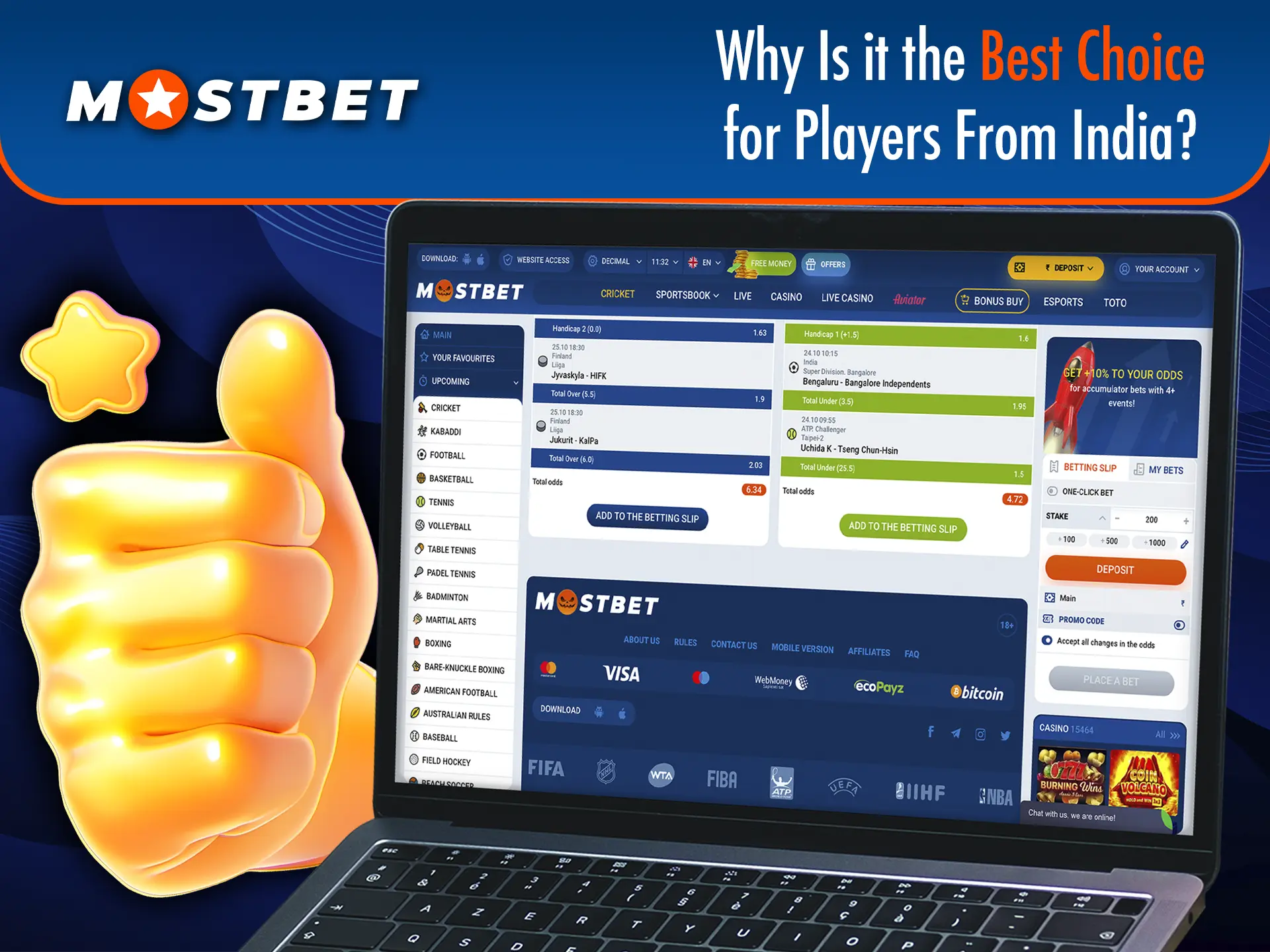 Find out why users from India love Mostbet Casino so much.