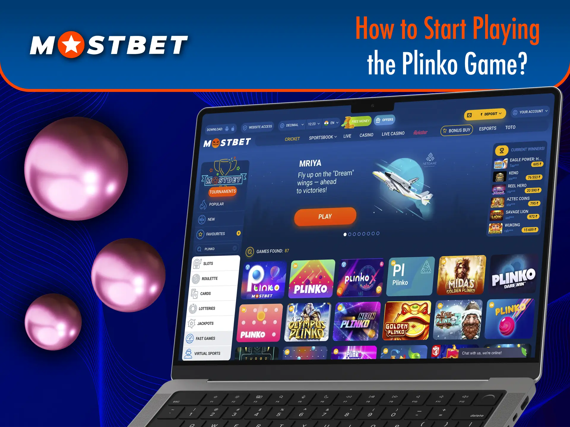 Launch Plinko via search at Mostbet Casino and immerse yourself in an exciting and gambling world.