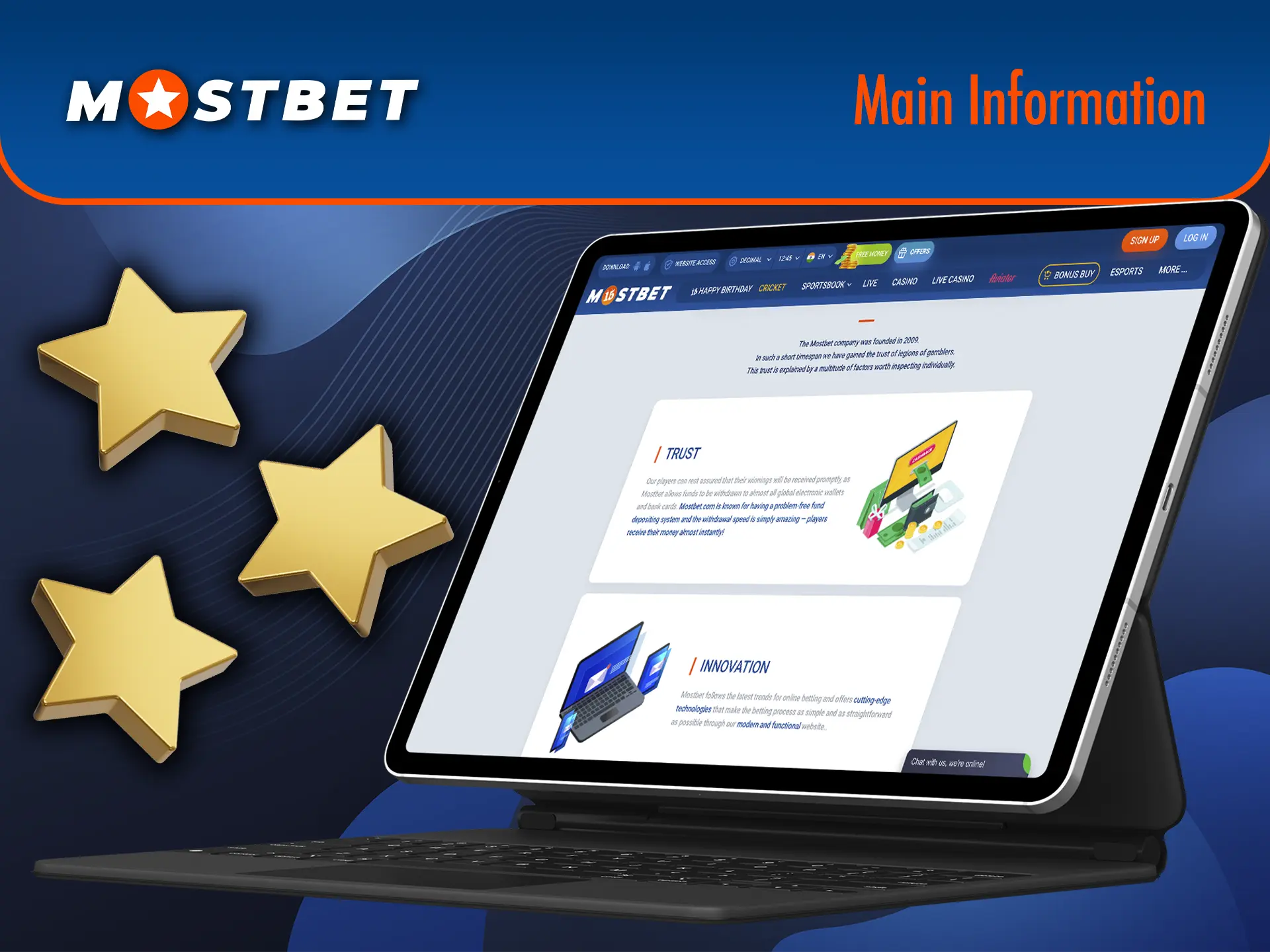 Explore the priority areas of Mostbet Casino.