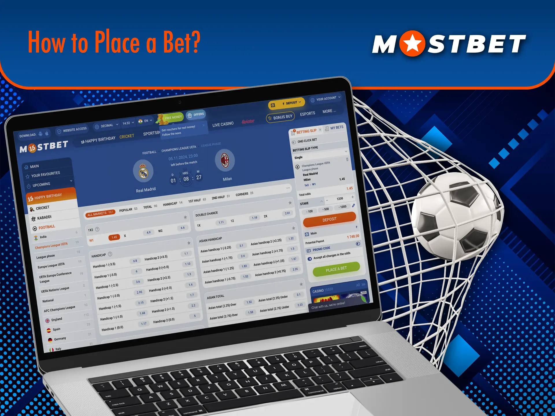 Learn how to make a quick and effective prediction at Mostbet for the upcoming football match.