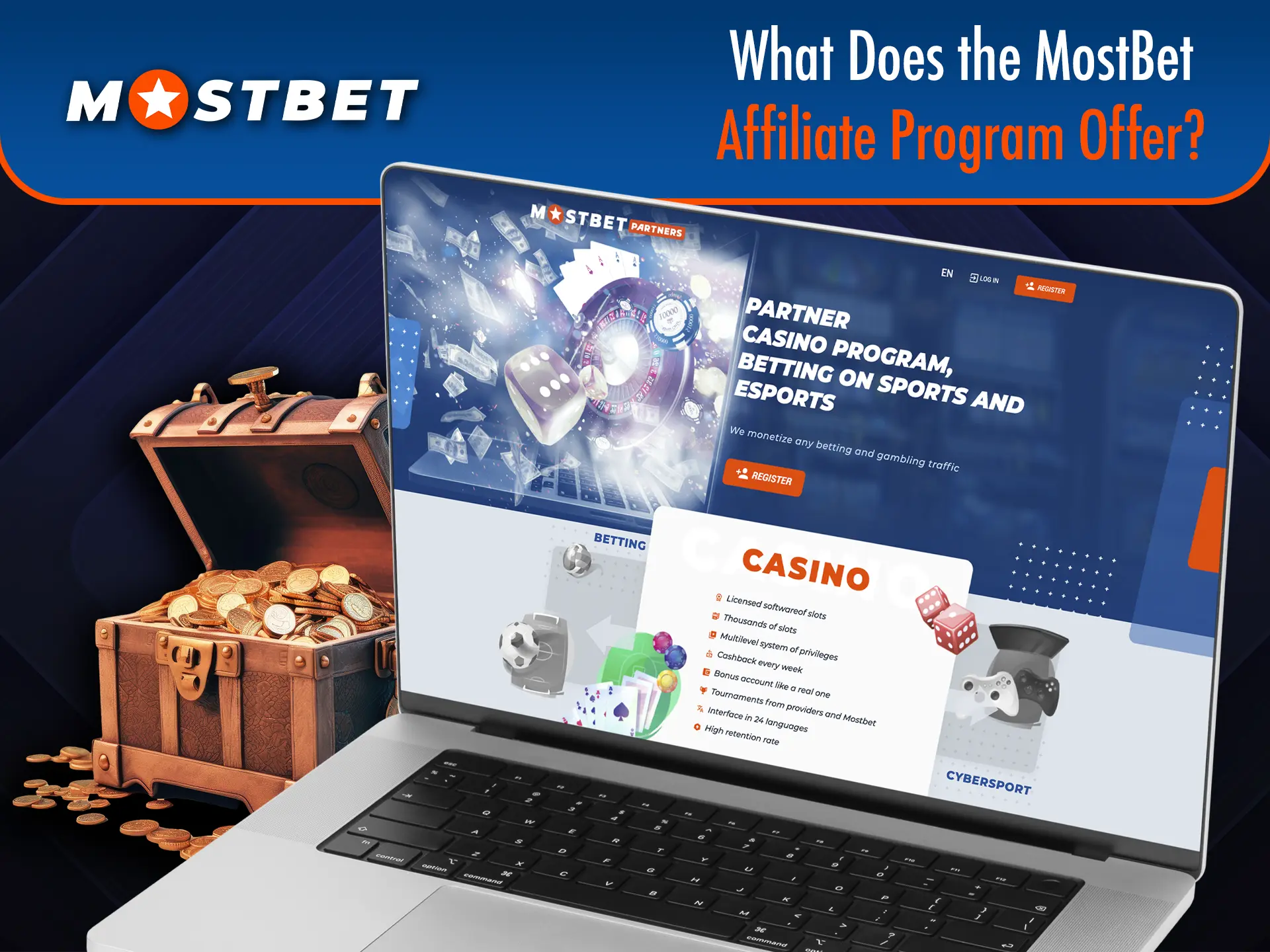 Learn about the main advantages when you work with Mostbet Casino.