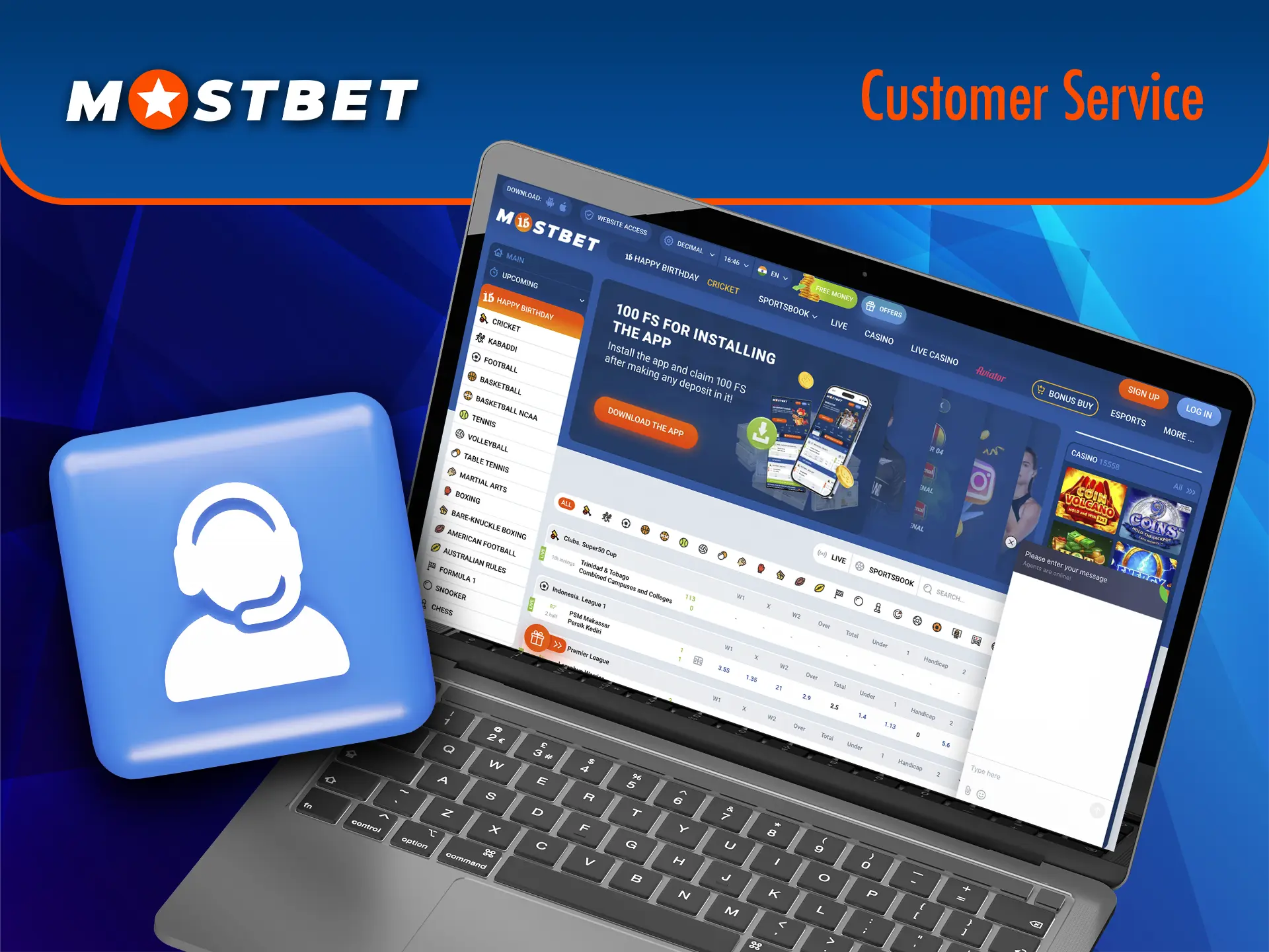 Mostbet casino customer support is a team of professionals who will help you with any questions you may have regarding promo codes.